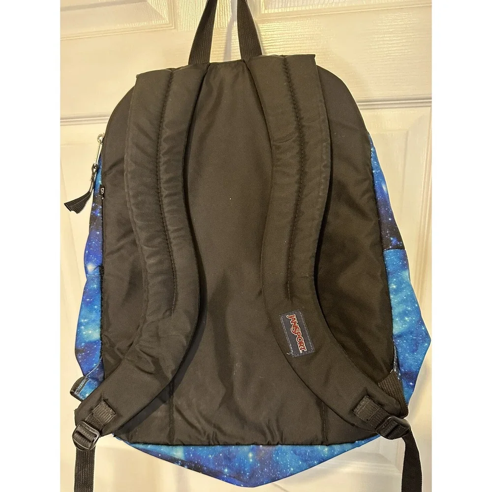 JanSport Big Student Backpack Galaxy Stars‎ Night Sky Laptop Padded Compartment